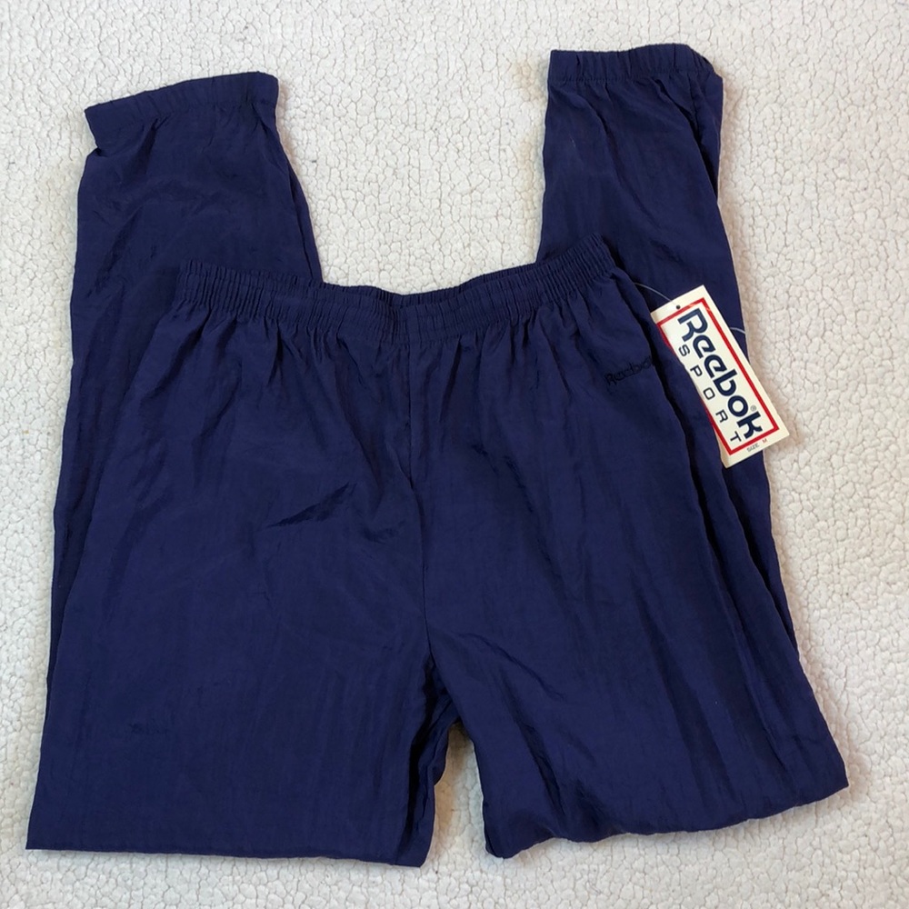 NWT Reebok Nylon Jogging Pants w Elastic Cuffs Medium